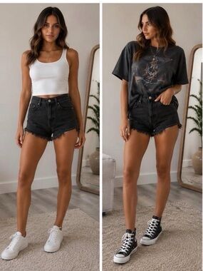 Hollister Shorts | Ultra High-Rise Mom Shorts